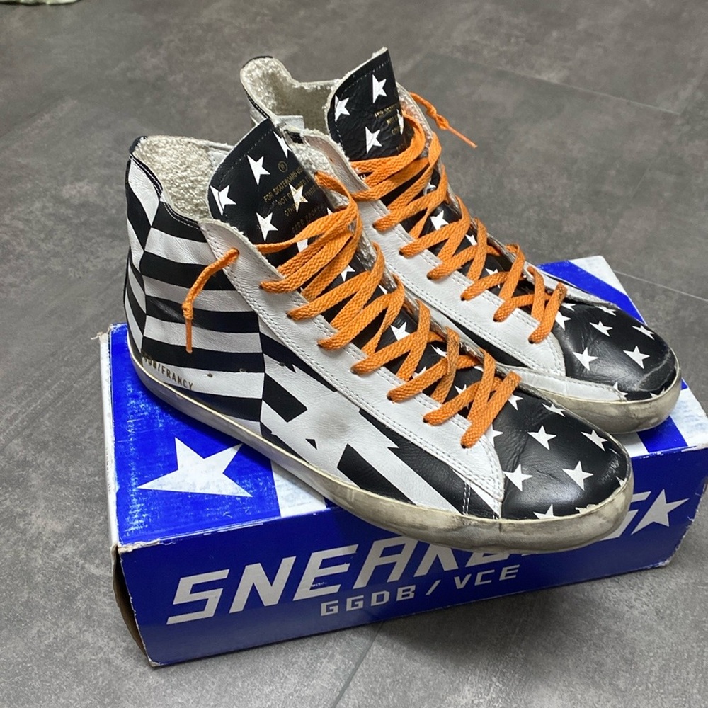 Authentic Like New Golden Goose Leather Francy Sneaker (Limited)